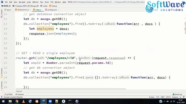 12 Mongo DB with REST | Angular 8 Tutorials | Naveen Saggam | Softwave IT Solutions смотреть онлайн