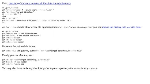 Unix & Linux: How to replay Git repository history into subdirectory? (2 Solutions!!) смотреть онлайн