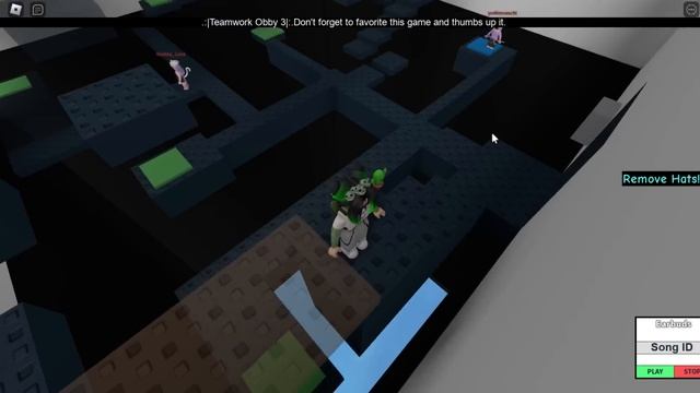 ОББИ НА ТРОИХ НЕЛЬЗЯ ПРОХОДИТЬ ВЧЕТВЕРОМ! Roblox Teamwork Obby 4 players смотреть онлайн
