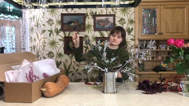 Декор на Хеллоуин / Букет в вазу для дома смотреть онлайн