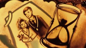 Подарок маме. Видео для мамы. Подарок на Юбилей мамы! Песочная анимация. Рисование песком.