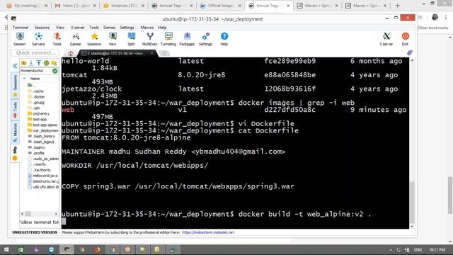 30 Docker war file tomcat deployment #6 смотреть онлайн
