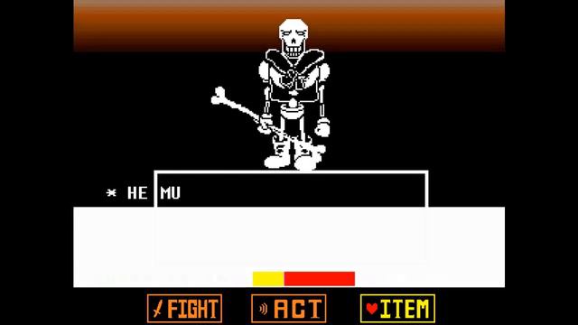 REVENGE T.U.E Papyrus battle! [undertale FanGame] смотреть онлайн