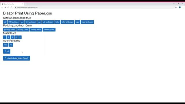 Blazor Print Using paper.css смотреть онлайн