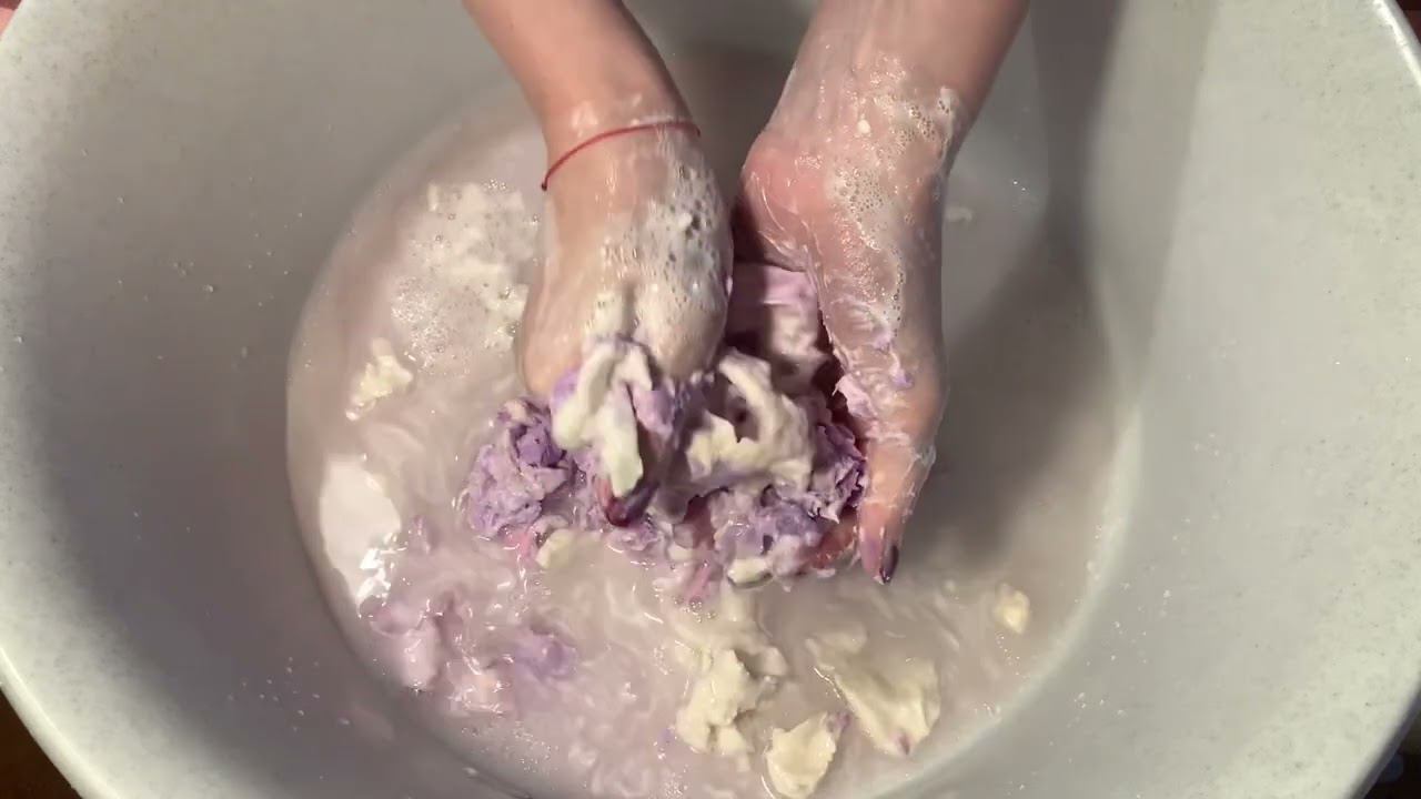 ASMR/mushy Soap/lathering/#soap #mushysoap #latheringsoap #soakedsoap
