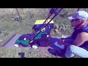 сборка Электрическая газонокосилка FinePower GRL200-43