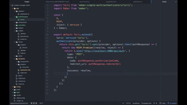 Google OAuth2 with Ember.js смотреть онлайн