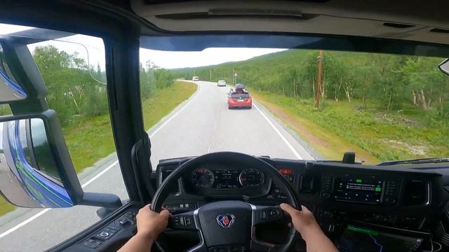 POV Driving Scania S540 - Kilpisjarvi