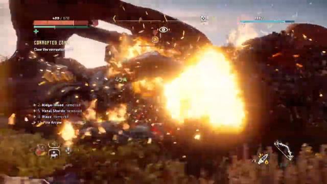 Horizon Zero Dawn™ Defeating 2 corrupted Rockbreakers смотреть онлайн