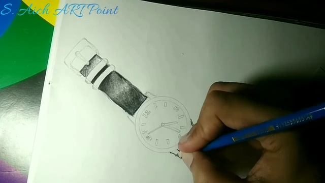 Wrist Watch #drawing / A beautiful watch drawing / How to draw a wrist watch смотреть онлайн