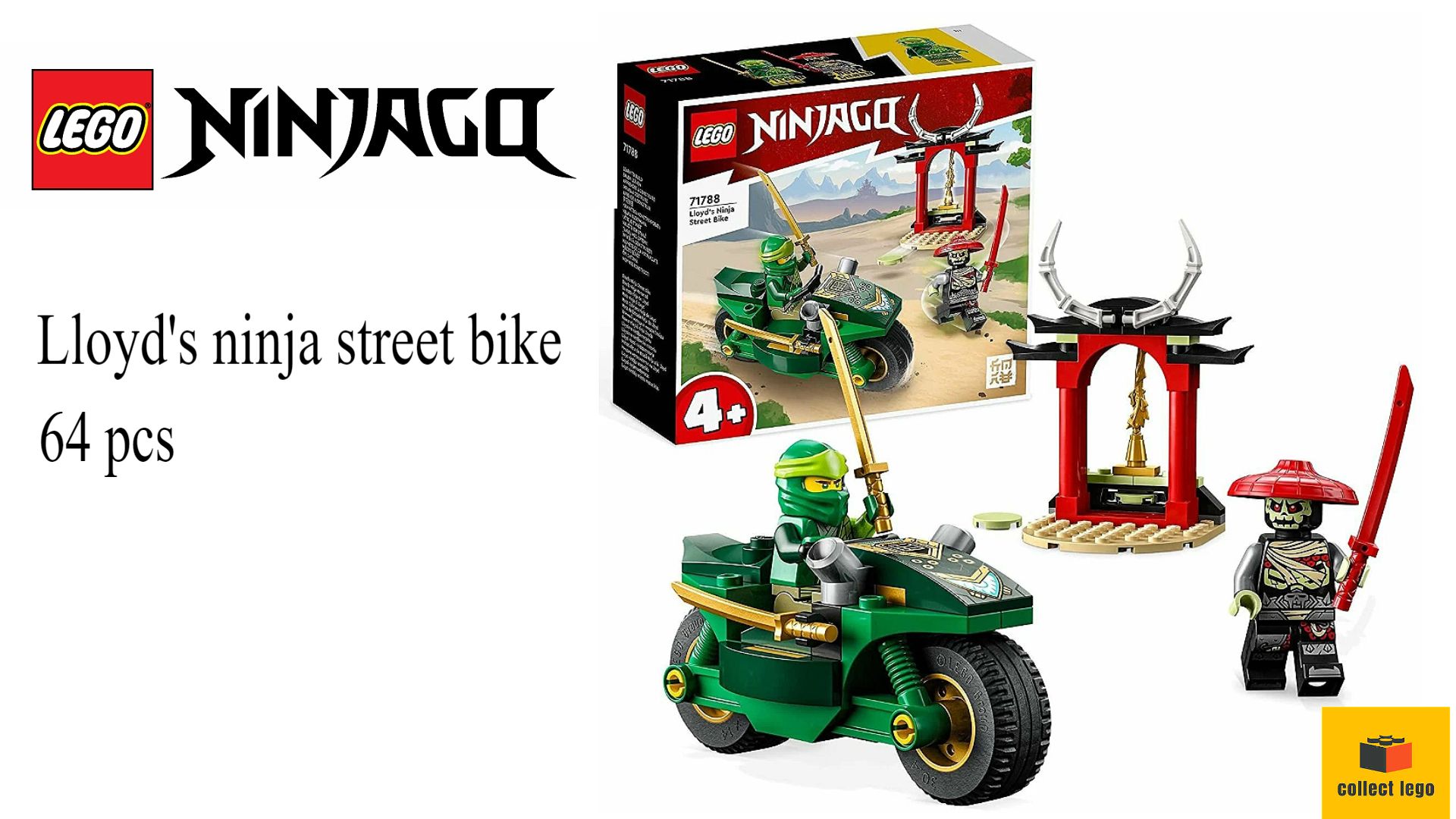 NINJAGO Lloyd’s ninja street bike COLLECT LEGO