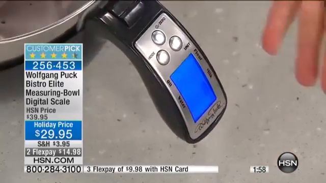Wolfgang Puck Bistro Elite MeasuringBowl Digital Scale смотреть онлайн