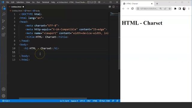 HTML Charset Explained | Charset UTF-8 HTML | Meta Charset Tag in HTML | HTML Tutorial | SimpliCode смотреть онлайн