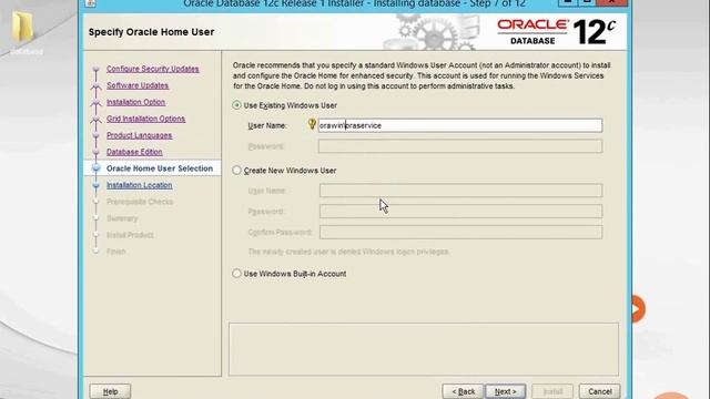 25 Installing Oracle Database 12c on Microsoft Windows Demo 2 Performing the Installation смотреть онлайн