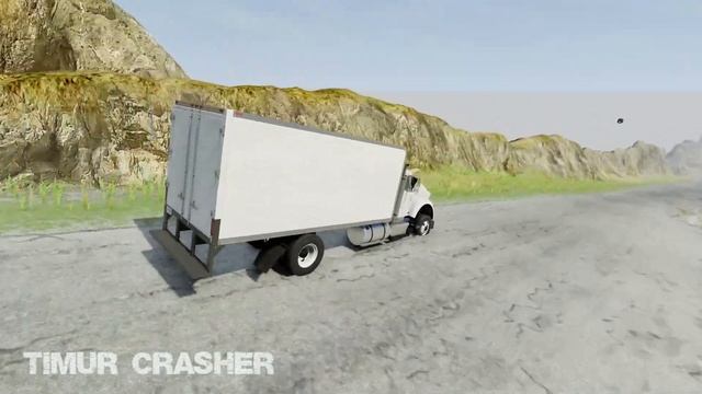Will any car be able to drive all the way down - BeamNG Drive - Timur Crasher смотреть онлайн