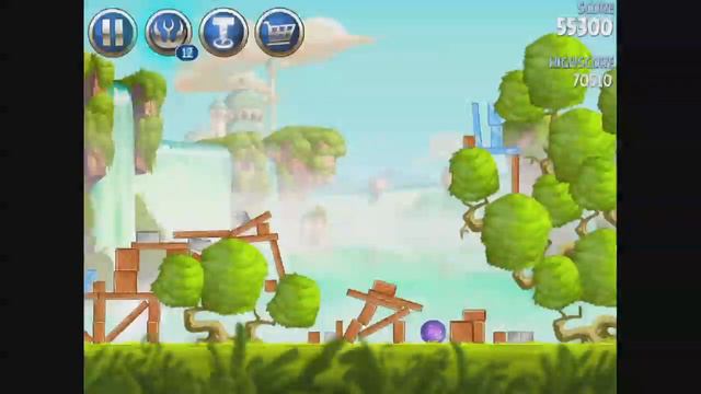 Angry Birds Star Wars 2 Level B1-19 - Naboo Invasion 3 Stars Walkthrough смотреть онлайн