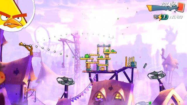 angry birds 2:Fling birds and beat the pigs in fun slingshot challenges and special events! смотреть онлайн