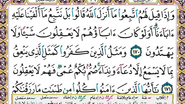 Surah Albaqara Quran Recitation Written Ayat || Alaa Aqel