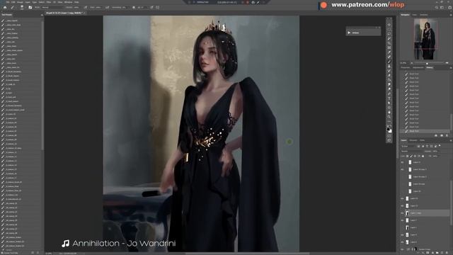 Photoshop painting process - AeolianX смотреть онлайн