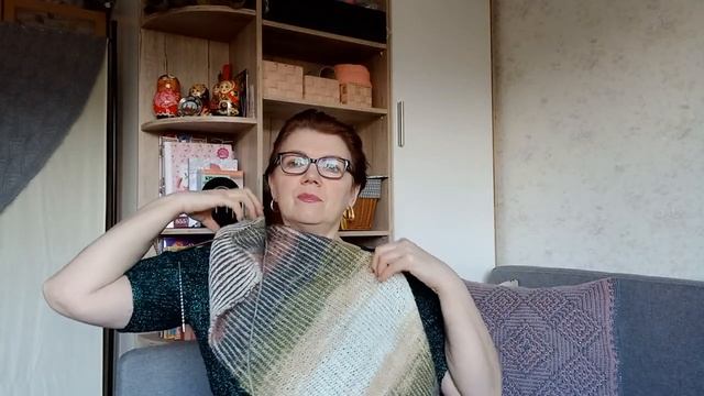 Шарф-Бриошь спицами /Шалемания Зима 4-Отчëт #шалемания_зима_4отчет #бриошь #mariastricker смотреть онлайн