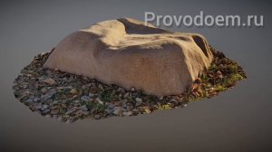 Искусственный камень из стеклопластика для укрытия септиков 140х130/50