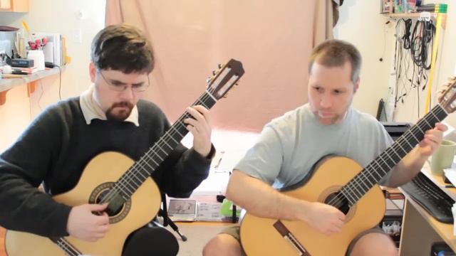 William Bajzek and Jason Wehr play "La Rossignol" - classical guitar duet смотреть онлайн