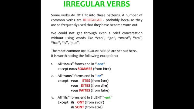 p18 Irregular Verbs - FRENCH VERBS Made Easy PLUS (2021) смотреть онлайн