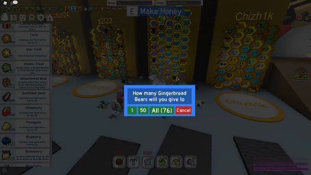 ОДАРИВАЮ ПЧЁЛ ПРЯНИЧНЫМИ МЕДВЕЖАТАМИ В СИМУЛЯТОРЕ ПЧЕЛОВОДА! Bee Swarm Simulator! смотреть онлайн