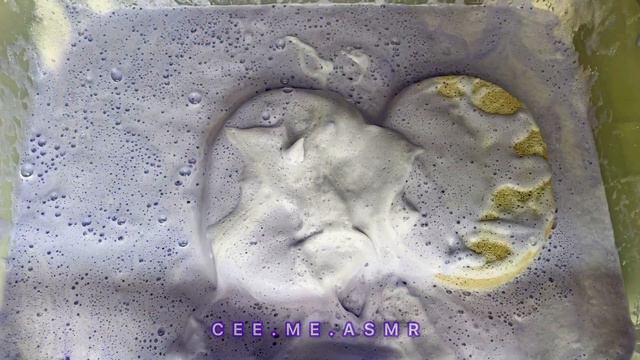ASMR | Lavender Holi Powder Paste 💜 With Lavender Pinalen, Lemon Soft Scrub, & Bon Ami #SpongeASMR