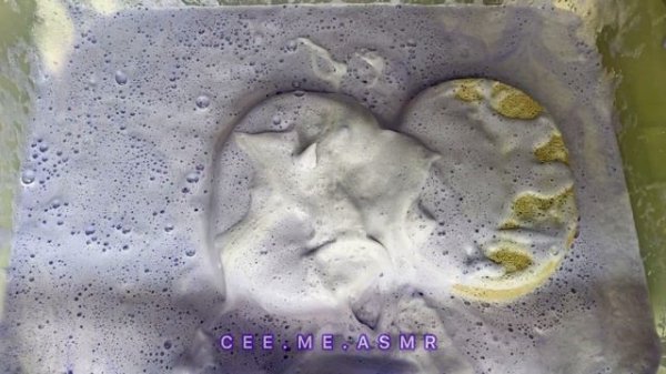 ASMR | Lavender Holi Powder Paste 💜 with Lavender Pinalen, Lemon Soft Scrub, & Bon Ami #SpongeASMR