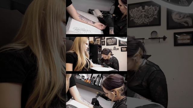 Скандинавская татуировка от основателя студии Atrum. Мастер чёрной татуировки MaryAnn. смотреть онлайн