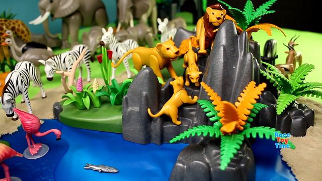 Playmobil Animals Toys in a customized Safari Set For kids смотреть онлайн