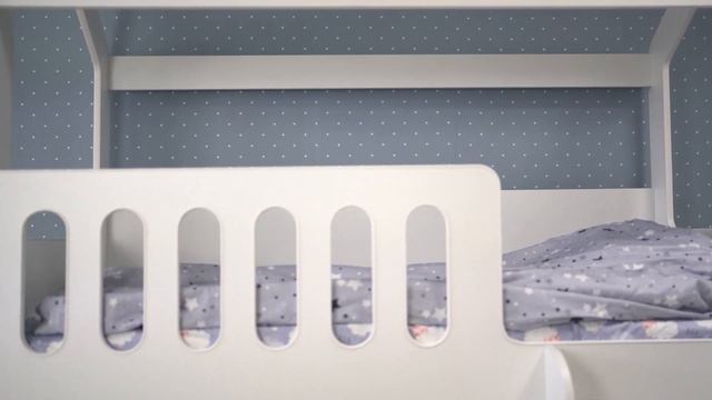 Smile House Simple - Двухъярусная кровать домик из ЛДСП смотреть онлайн