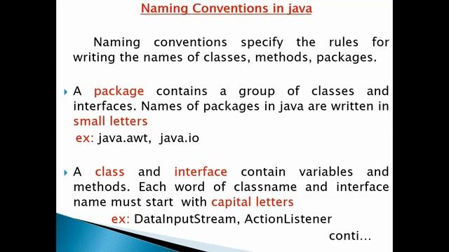 CLASS 4 - JAVA PROGRAM, NAMING CONVENSION, DATA TYPES смотреть онлайн