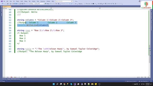 String in C# | C# Programming Language Bangla Tutorial | C# Strings Example | 19 смотреть онлайн