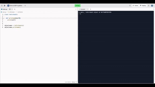 Python - OOP, Classes, Objects, Method, Attributes Explained with code example смотреть онлайн