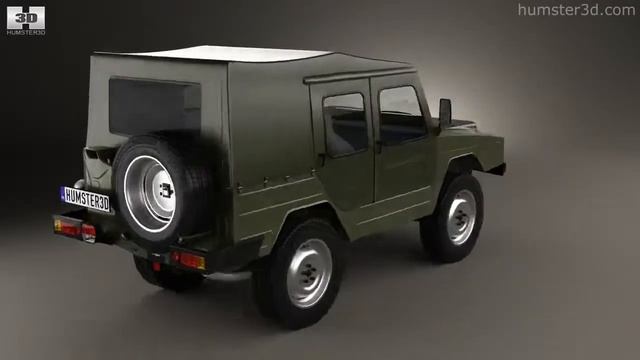 Volkswagen Iltis 1978 by 3D model store Humster3D.com смотреть онлайн