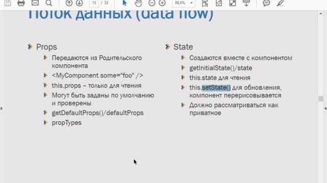 Специалист JavaScript. Уровень 3. React и JSX - День 2 (2017) смотреть онлайн