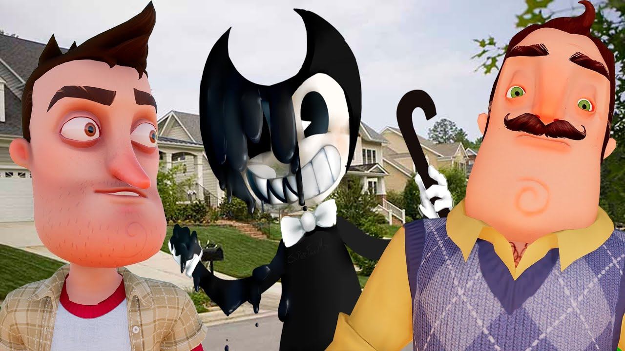 ШОУ ХРИПЛЫХ!СЕКРЕТНОЕ ЛОГОВО БЕНДИ!ПРИВЕТ СОСЕД ГАРРИС МОД!HELLLO NEIGHBOR 2 GARRY'S MOD!BENDY!GMOD