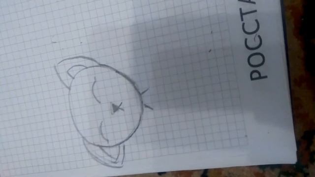 как нарисовать милое личико коти.1 часть смотреть онлайн