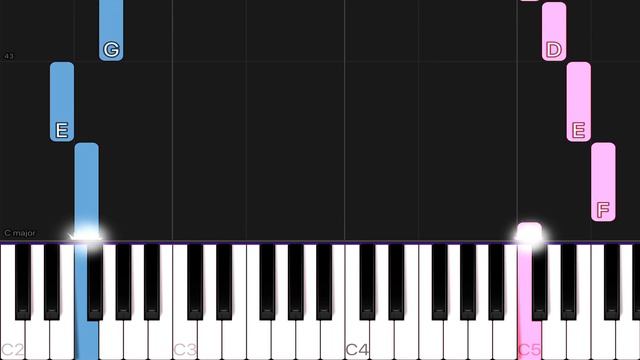 Coldplay - Fix You | EASY Piano Tutorial смотреть онлайн
