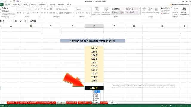 Función VAR Excel 2013: 435 de 448 смотреть онлайн