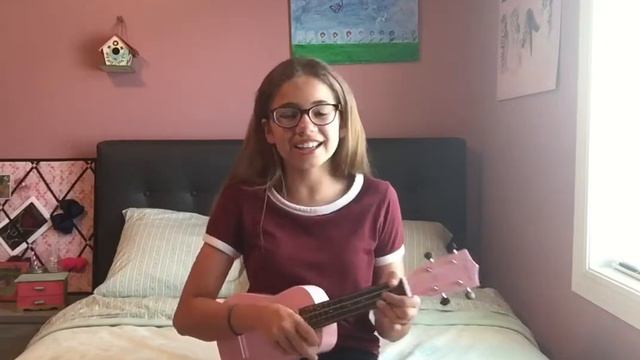 Scarlett Sings : Riptide by Vance Joy on Ukulele смотреть онлайн