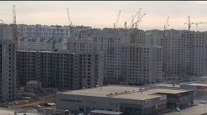 ? Работа башенных кранов: КБ-405, КБ-405.1А, КБМ-401.П. ЖК Краски. Барнаул.