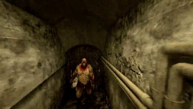 Outlast - Facing giant Ghost with cheat code смотреть онлайн
