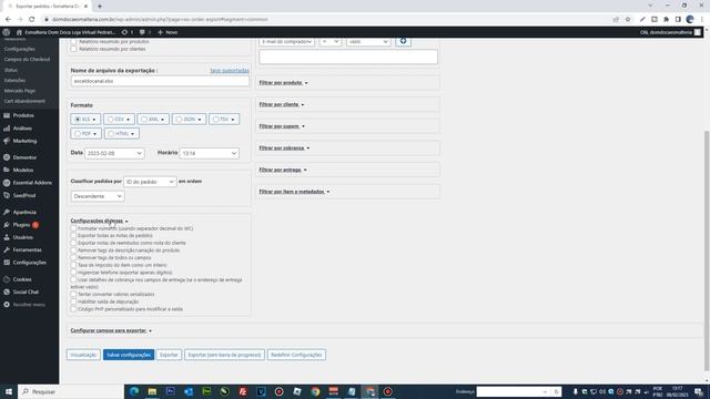 Como exportar pedidos no Woocommerce para o Excel CSV XML ou PDF смотреть онлайн