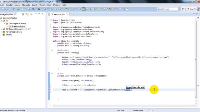 Selenium Tutorial | How to take screenshot using selenium webdriver смотреть онлайн