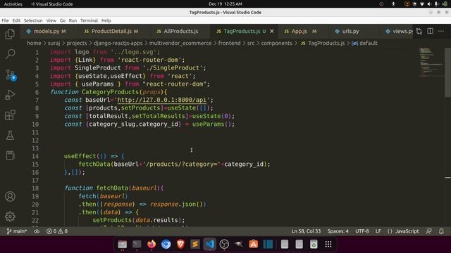 Add tags & show products via tag||Multivendor Ecommerce Website in Django ReactJs||REST API #37 смотреть онлайн