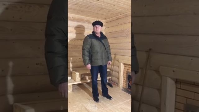 Баня из оцилиндрованного бревна под ключ - отзыв владельца о компании СтройМир 53 смотреть онлайн