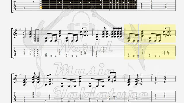 Dokken Alone Again GUITAR TAB смотреть онлайн